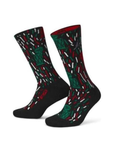 Jordan Air Jordan x Nina Chanel Abney Crew Socks 'Black Green Red' DH5483-010