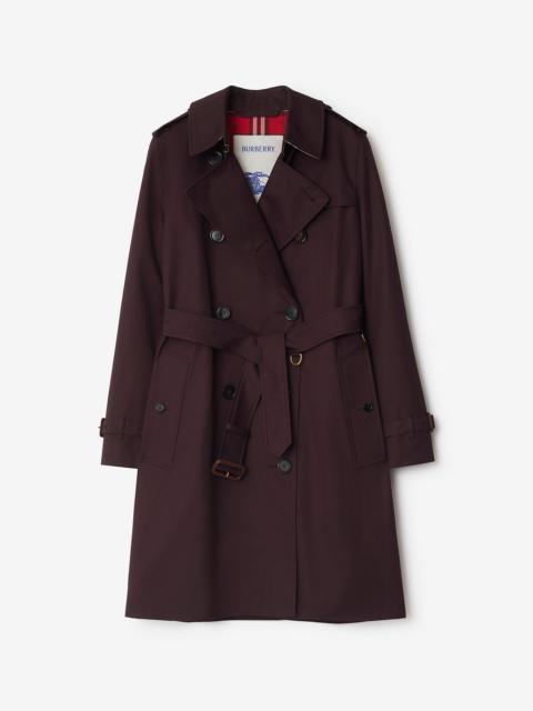 Burberry Mid-length Gabardine Kensington Trench Coat