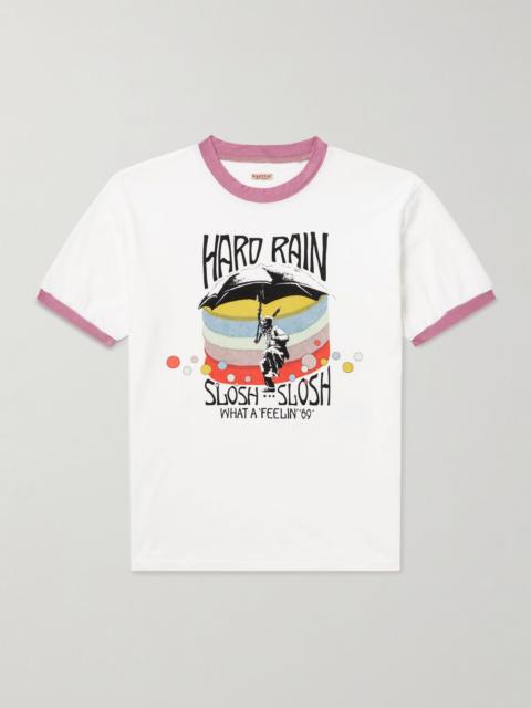 Kapital Hard Rain Sundance Printed Cotton-Jersey T-Shirt White