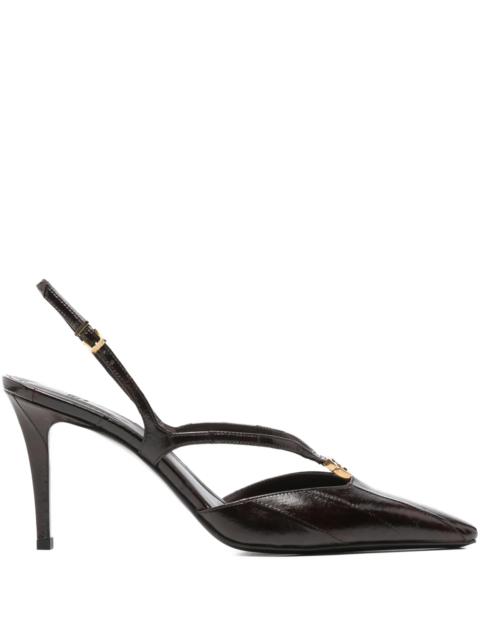 FENDI Fendi Leather High-heeled Slingback Pumps
