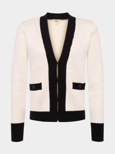 L'AGENCE Jinny Sequin Cardigan