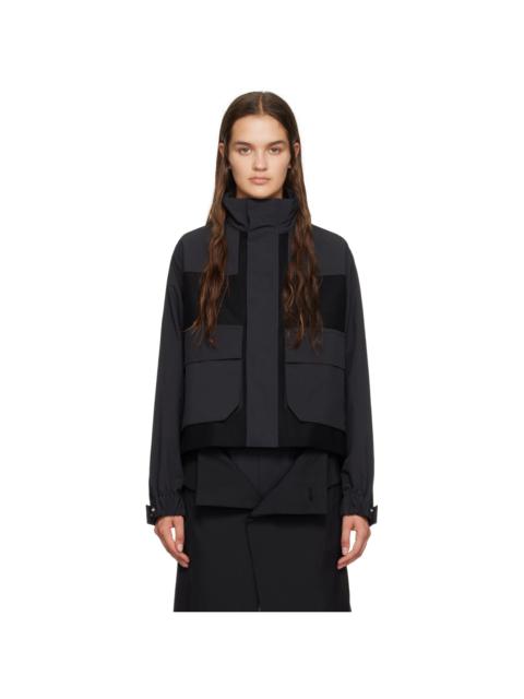 sacai Black Paneled Jacket