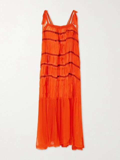 ALIX OF BOHEMIA Emrys Ibis Chiffon Maxi Dress