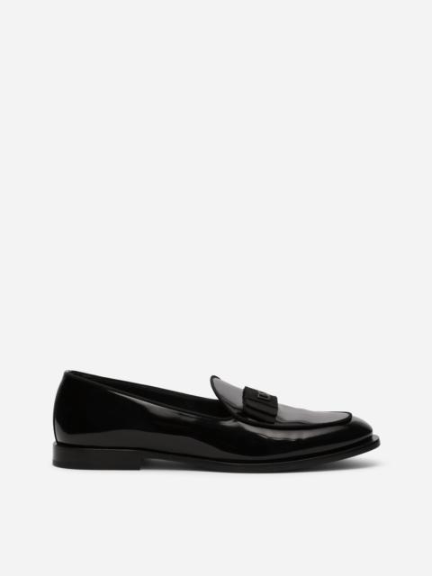 Dolce & Gabbana Polished calfskin slippers