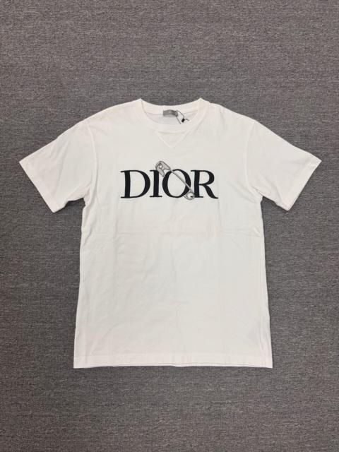 Dior Dior Embroidered Pin Logo Short Sleeve Top