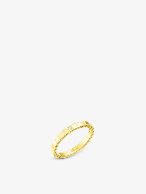 Ice Cube 18ct yellow-gold and diamond ring