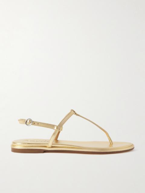 Aeyde Nala Metallic Leather Sandals