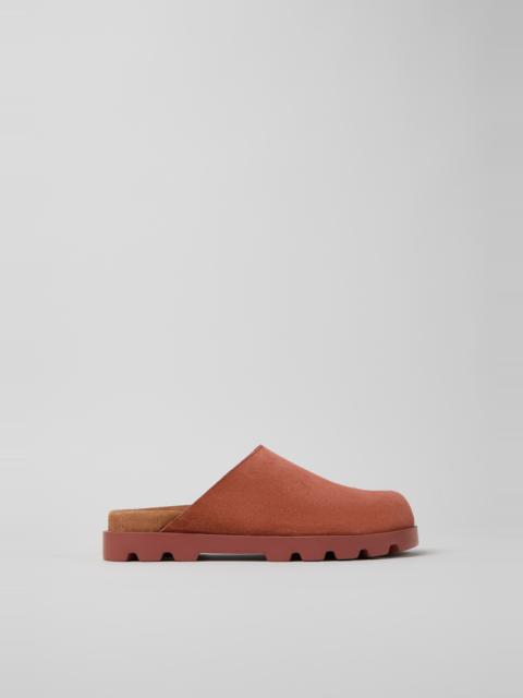 CAMPER Brutus Sandal Red Nubuck Sandals for Women.