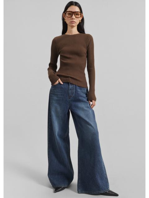 The Frankie Shop Larvik Wide Jeans - Medium Wash