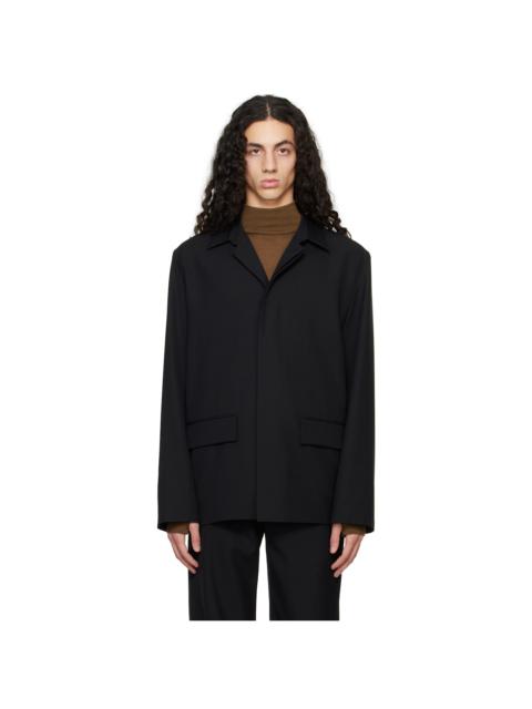 RIER Black Popeline Wool Jacket
