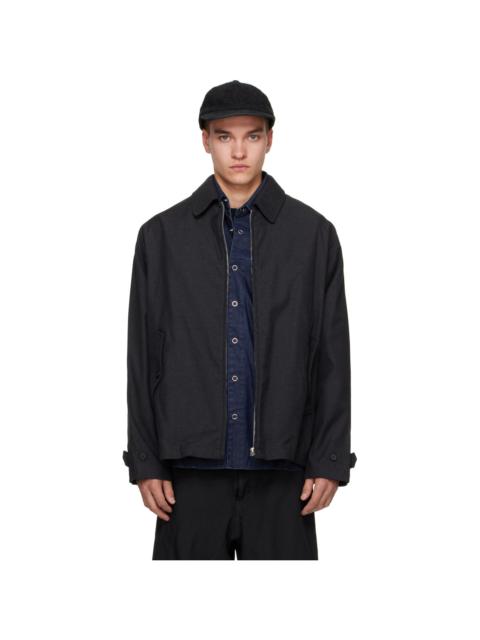 Comme des Garçons Homme Gray Cotton Wool Serge Jacket