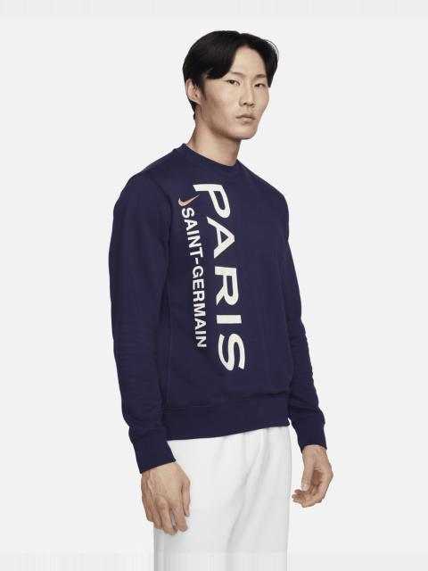 Nike Paris Saint-Germain Club Nike Men's Soccer Crew-Neck French Terry Sweatshirt