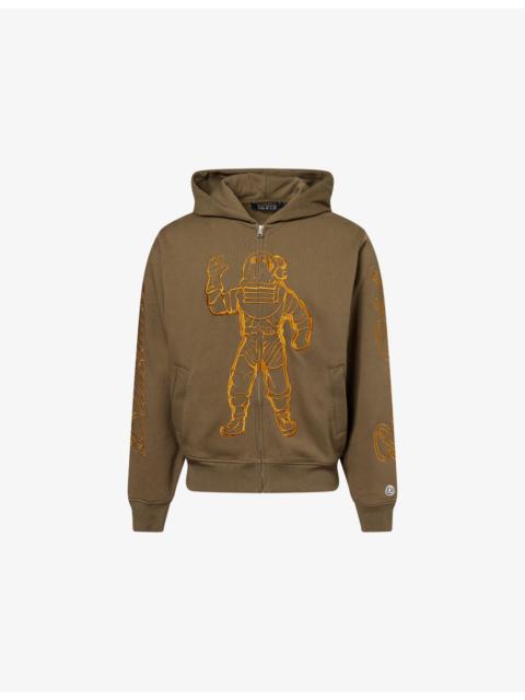 BILLIONAIRE BOYS CLUB Astro Embroidered Zip-Up Cotton Hoody