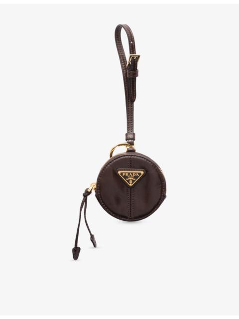 Prada Round Mini Leather Pouch