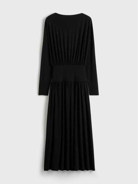 TOTEME Boatneck jersey dress black