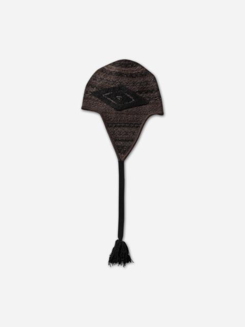 umbro Fair Isle Beanie Black / Brown