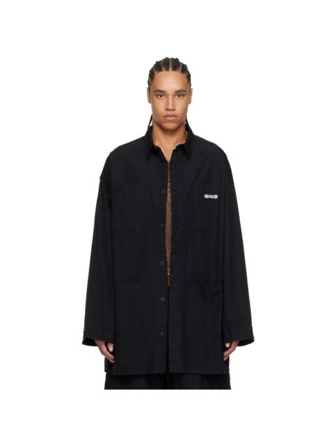 032c Black Intermission Cargo Overshirt