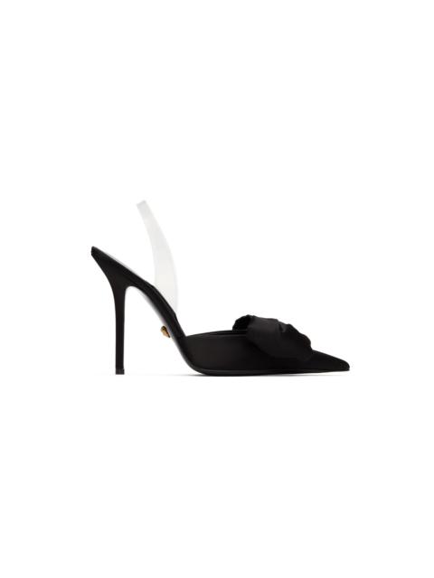 Black Alia Slingback Heels