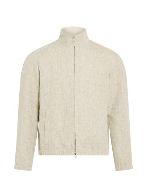 Yves Salomon zip-up linen jacket