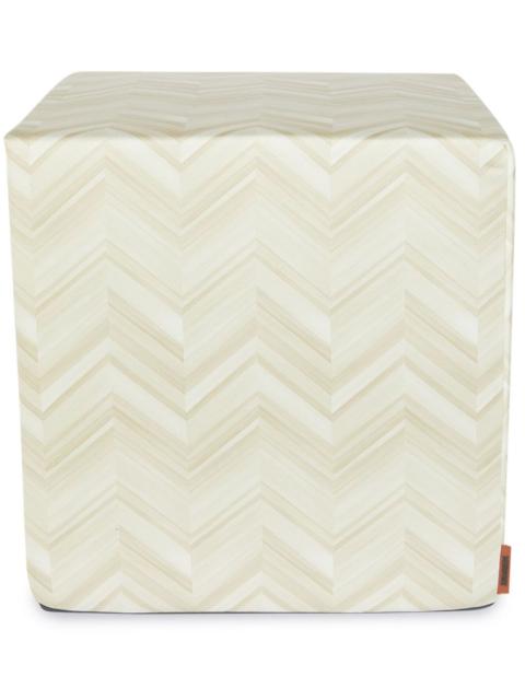Layers Inlay cubic pouf