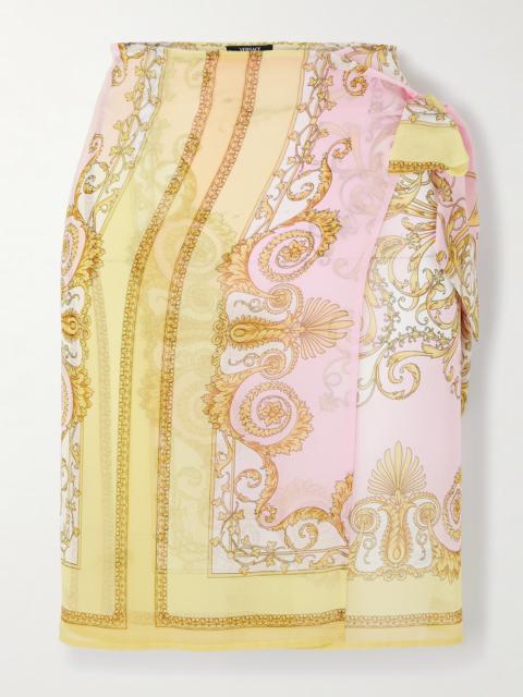 VERSACE Printed Georgette Pareo