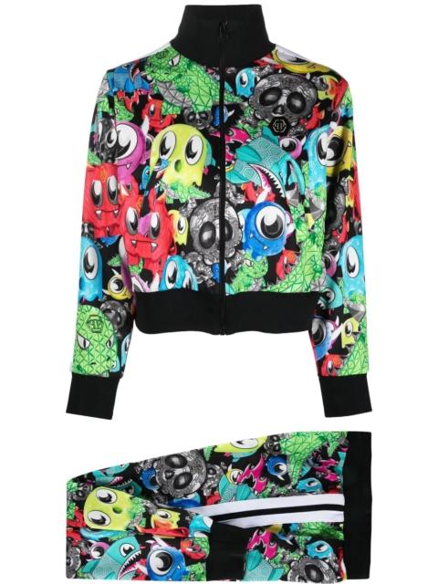 PHILIPP PLEIN Monsters graphic-print tracksuit-set