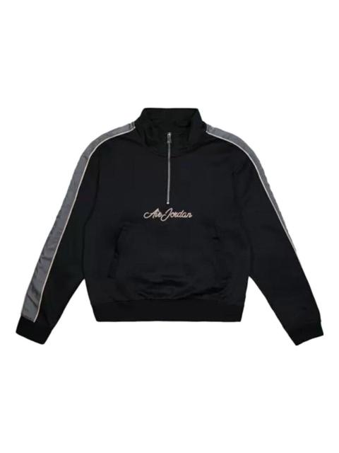 Jordan Air Jordan Remastered Half Zip Jacket Pullover 'Black Smoke Grey' CJ0268-010