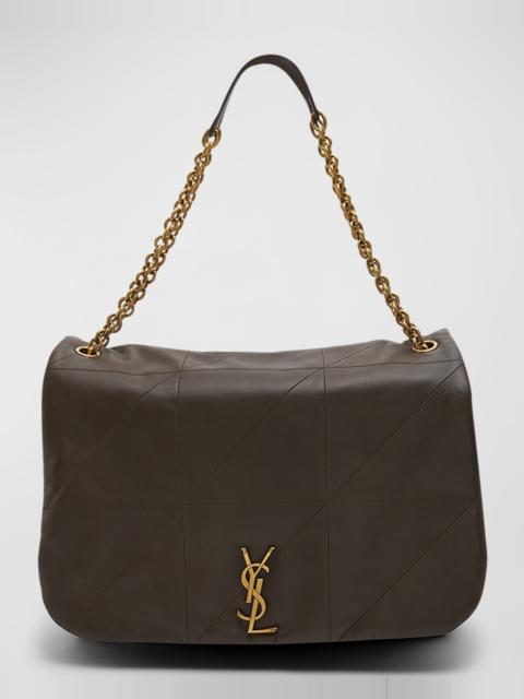 SAINT LAURENT Jamie 4.3 Maxi YSL Shoulder Bag in Smooth Leather