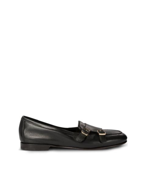 【関税&送料込】Santoni Cappuccino Leather Didi Slippers Santoni Leather Low Top Sneakers City Trainers Slippers