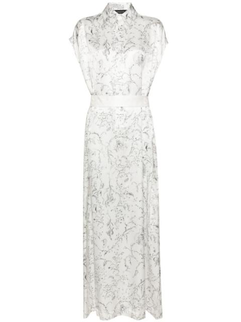 FABIANA FILIPPI graphic-print silk shirtdress