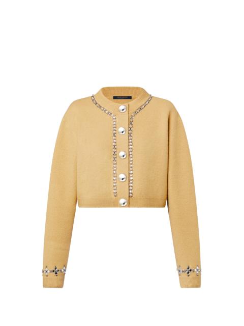 Louis Vuitton Beaded Trim Compact Knit Cropped Cardigan