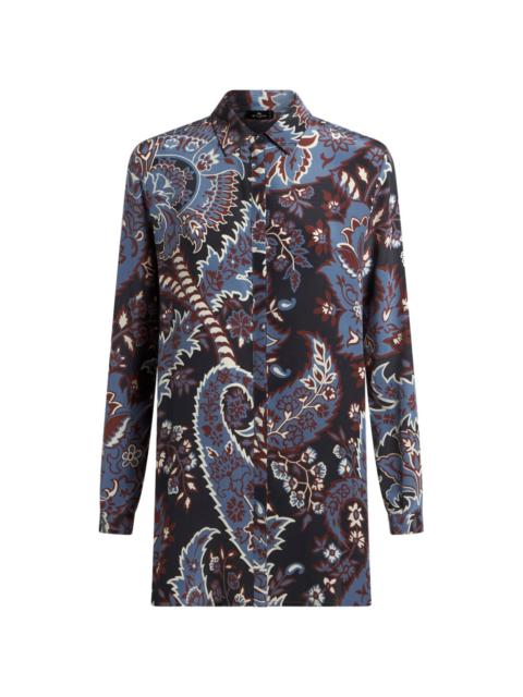 printed silk shirt