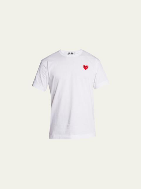 Comme Des Garçons Men's Cotton Jersey Heart T-Shirt