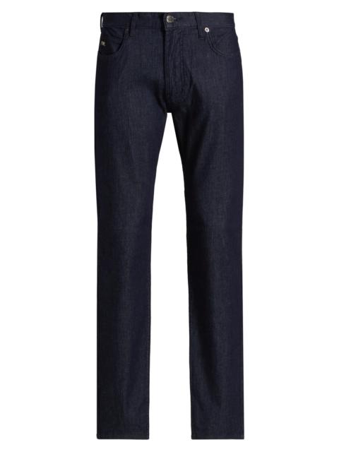 EMPORIO ARMANI Men's Stretch Cotton Jeans - Blue Denim