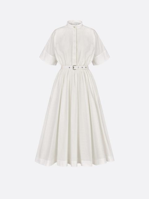 Dior Mid-Length Belted Macrocannage Dress