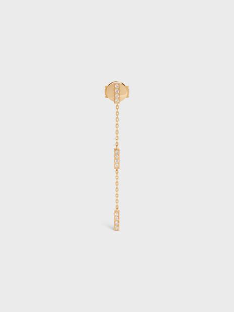 CELINE Celine Line Triple Earring in Yellow Gold and Diamonds