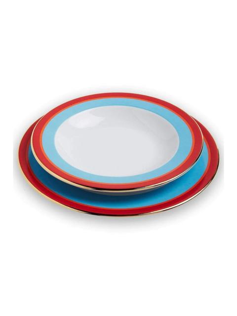 La DoubleJ Soup and Dinner Plates Set Of 2 - Rainbow Azzurro