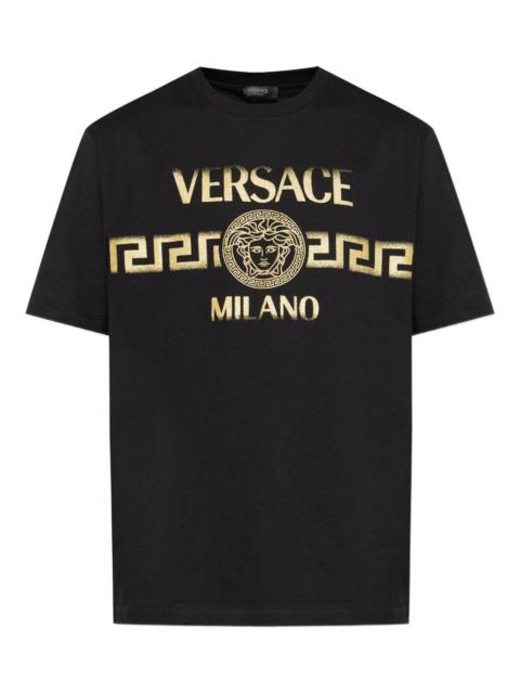 VERSACE Medusa-print cotton T-shirt