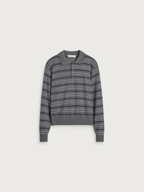 Dunst Dunst Collared Striped Sweater