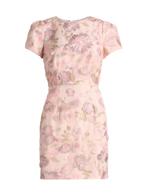 MILLY Women's Daisy Floral-Embroidered Minidress - Blush