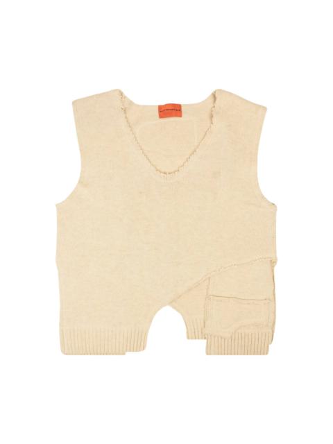 WHO DECIDES WAR Who Decides War L'Ardeur Unadorned Sweater Vest 'Cream'