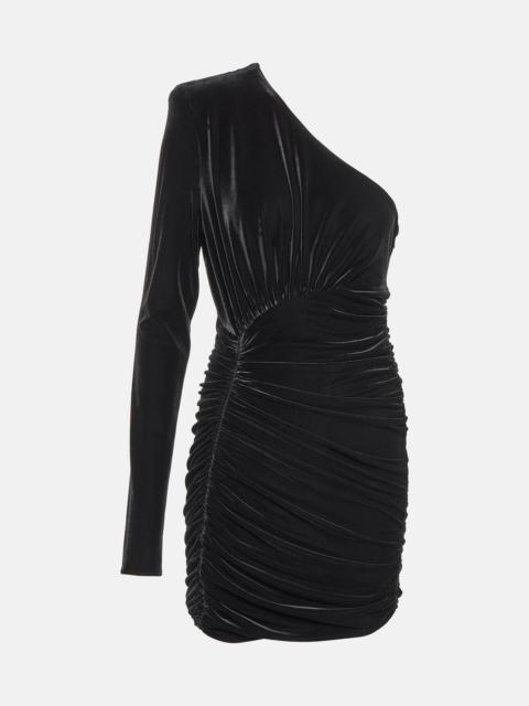 ALEXANDRE VAUTHIER One-shoulder velvet minidress