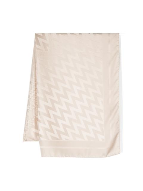 Lanvin monogram-jacquard silk scarf