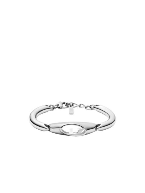Diesel cutout oval logo bracelet