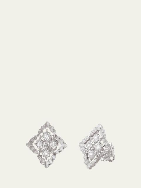 Buccellati Rombi 18K White Gold Diamond Stud Earrings