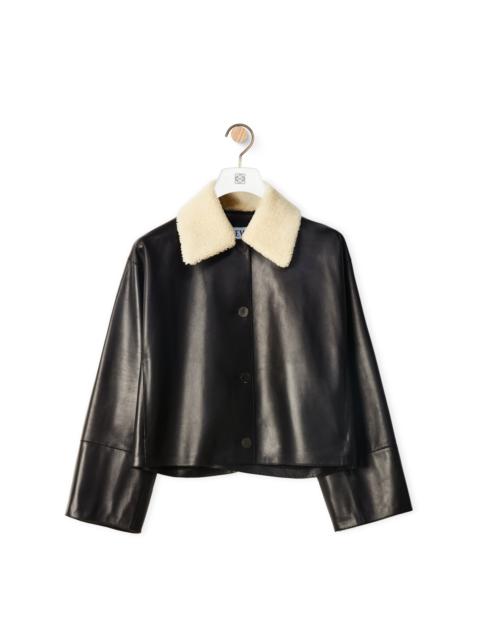 Loewe Shearling collar jacket in nappa and shearling