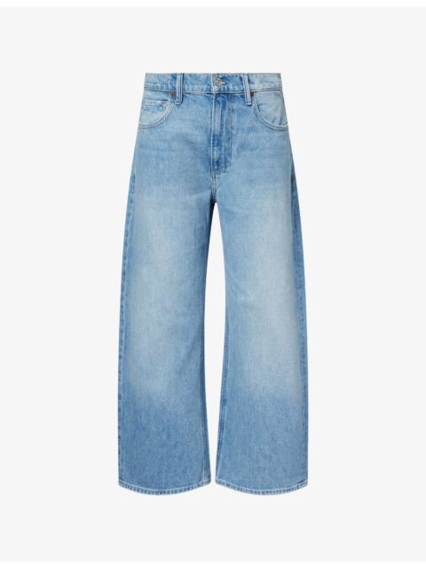 PAIGE Arellia Ankle-Seam Cotton Denim Jeans