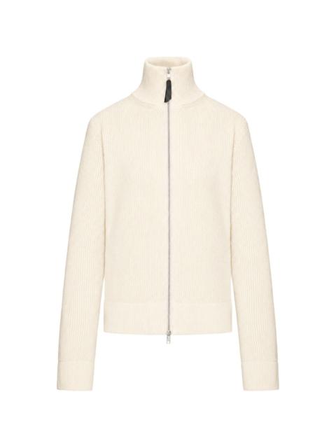 Maison Margiela ribbed-knit zip-up cardigan