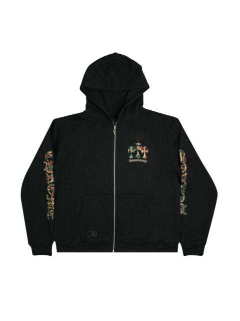 Chrome Hearts Horse Zip Up Hoodie 'Black/Camo'