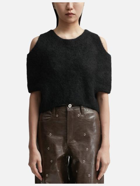 OPEN YY CUT-OUT KNIT TOP